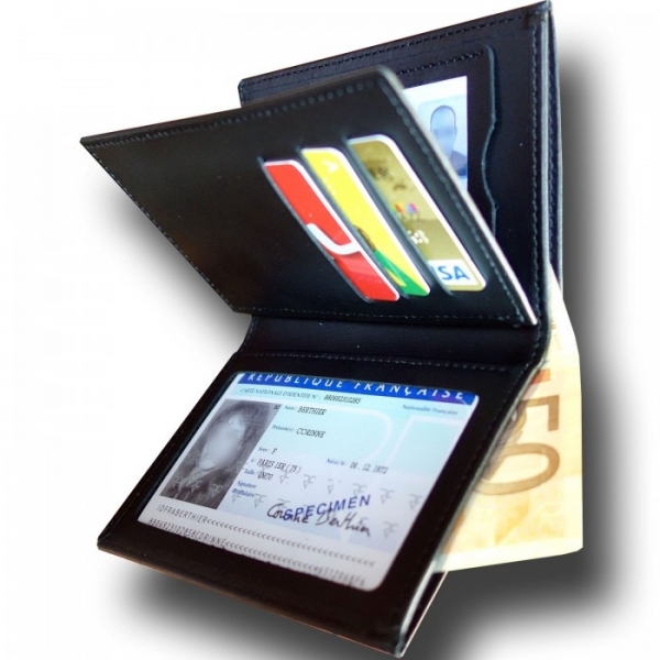 PORTE CARTE MEDAILLE ADMINISTRATION PENITENTIAIRE + GRADE - 3 VOLETS