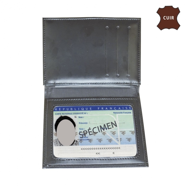 PORTE CARTE POLICE 3 VOLETS